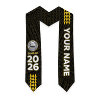 Custom President William McKinley High School Graduation Stole Kakau Pattern