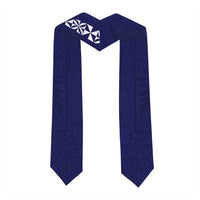 Custom Queen Salote College Graduation Stole Tongan Ngatu Pattern