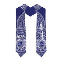 Custom Queen Salote College Tonga Graduation Stole Class Of Year Tongan Ngatu Pattern
