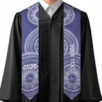 Custom Queen Salote College Tonga Graduation Stole Class Of Year Tongan Ngatu Pattern