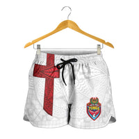 Tonga Ngatu Art Rugby Mate Ma'a Shorts for Women - Polynesian Pride