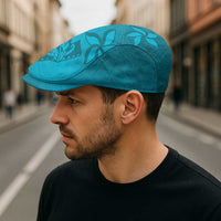 Dark Cyan Gradient Polynesia Jeff Hat Hawaiian Tribal Hammerhead Shark Tattoo - Polynesian Pride