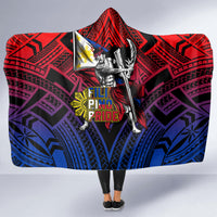 Filipinos Lapu-lapu Hero Hooded Blanket Philippines Flag and Sun DT02 - Polynesian Pride