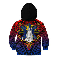 Filipinos Lapu-lapu Hero Kid Hoodie Philippines Flag and Sun DT02 - Polynesian Pride