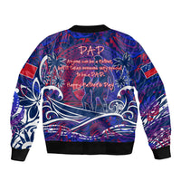 Father's Day Samoa Bomber Jacket Special Dad Polynesia Paradise DT02 - Polynesian Pride
