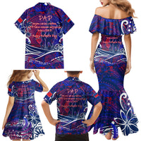 Father's Day Samoa Family Matching Mermaid Dress and Hawaiian Shirt Special Dad Polynesia Paradise