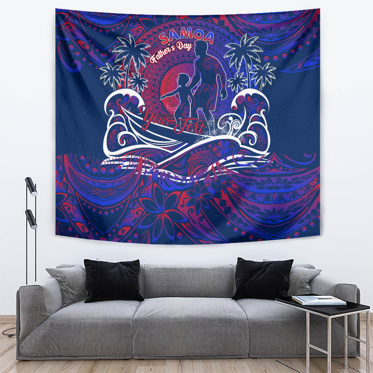 Father's Day Samoa Tapestry Special Dad Polynesia Paradise