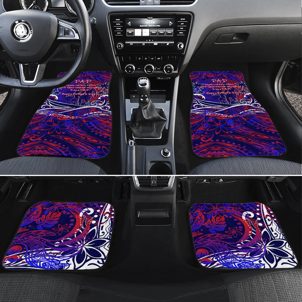 Father's Day American Samoa Car Mats Special Dad Polynesia Paradise