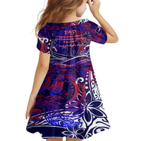 Father's Day American Samoa Family Matching Long Sleeve Bodycon Dress and Hawaiian Shirt Special Dad Polynesia Paradise