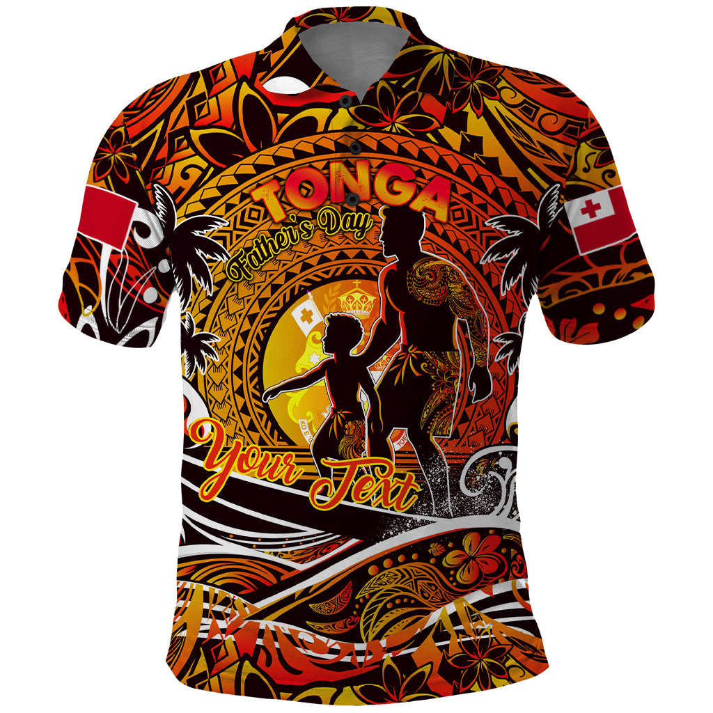 Father's Day Tonga Polo Shirt Special Dad Polynesia Paradise