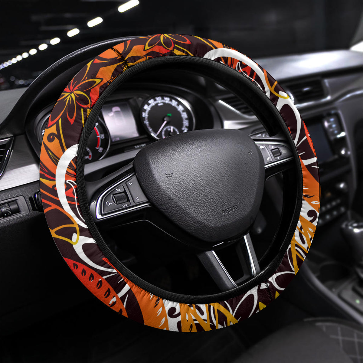 Father's Day Tonga Steering Wheel Cover Special Dad Polynesia Paradise