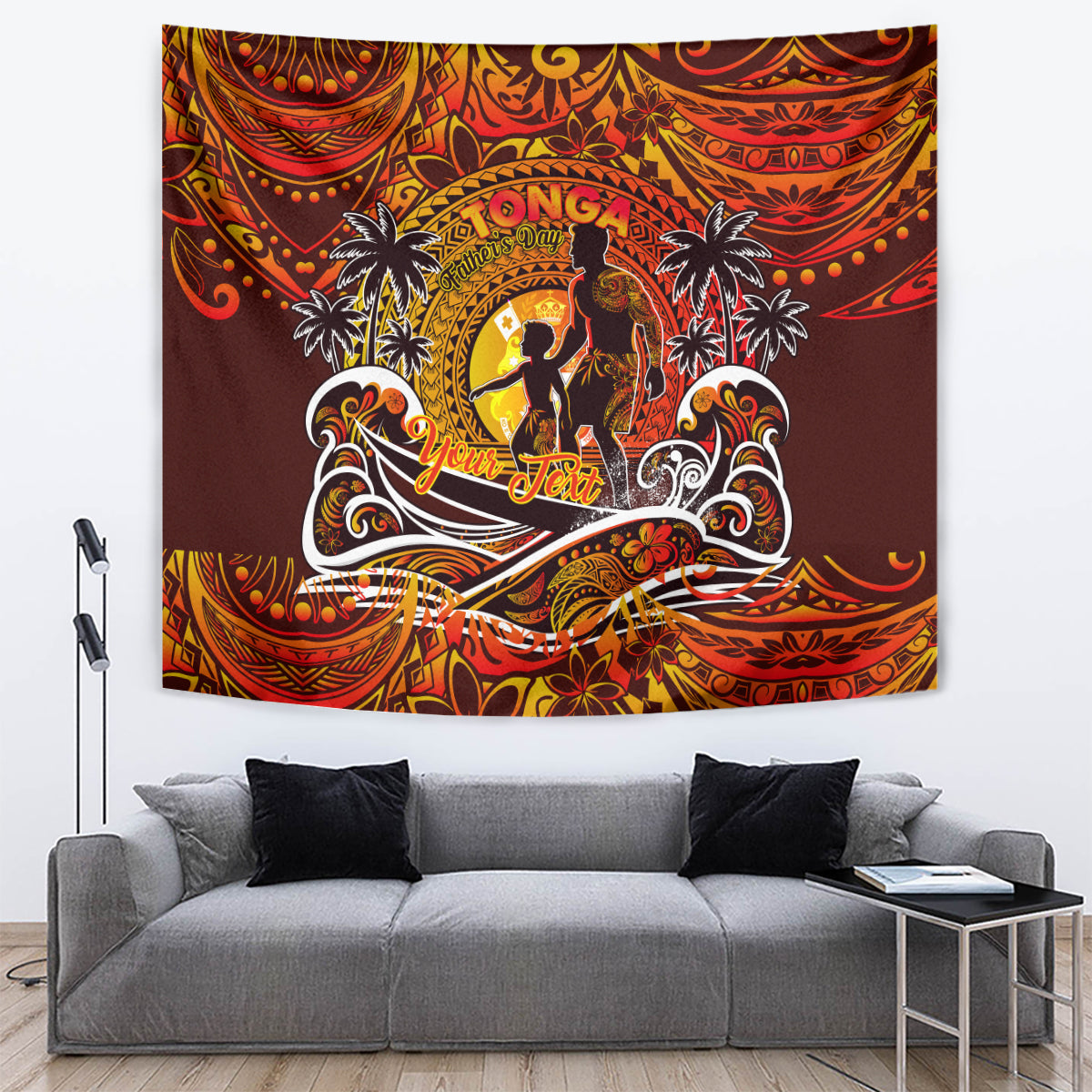 Father's Day Tonga Tapestry Special Dad Polynesia Paradise