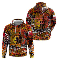 Father's Day Tonga Zip Hoodie Special Dad Polynesia Paradise