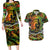 Father's Day Vanuatu Couples Matching Long Sleeve Bodycon Dress and Hawaiian Shirt Special Dad Polynesia Paradise