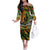 Father's Day Vanuatu Off The Shoulder Long Sleeve Dress Special Dad Polynesia Paradise