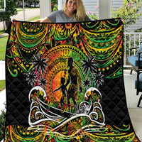 Father's Day Vanuatu Quilt Special Dad Polynesia Paradise DT02 Art - Polynesian Pride