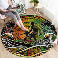 Father's Day Vanuatu Round Carpet Special Dad Polynesia Paradise DT02 - Polynesian Pride