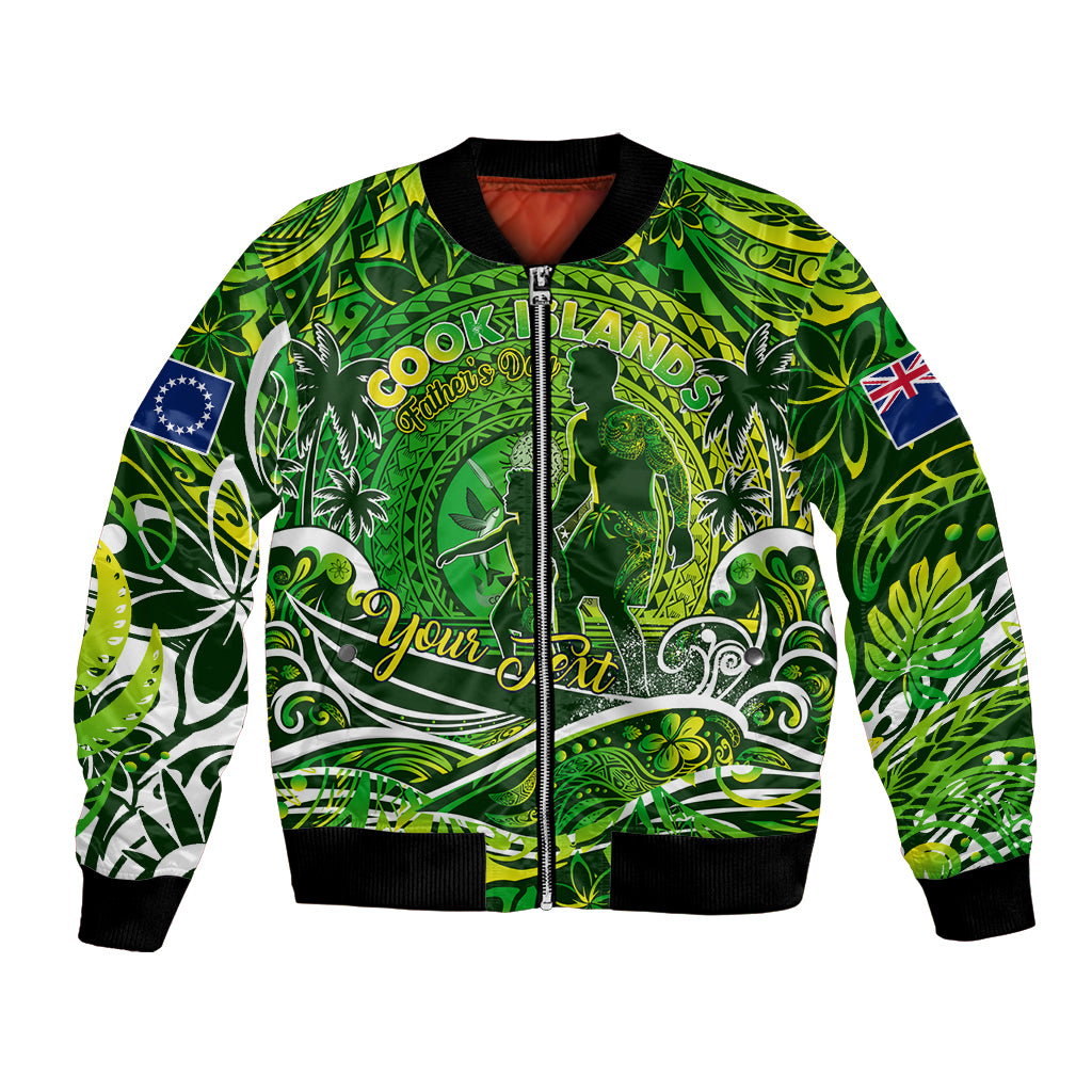 Father's Day Cook Islands Bomber Jacket Special Dad Polynesia Paradise