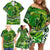 Father's Day Cook Islands Family Matching Off Shoulder Short Dress and Hawaiian Shirt Special Dad Polynesia Paradise