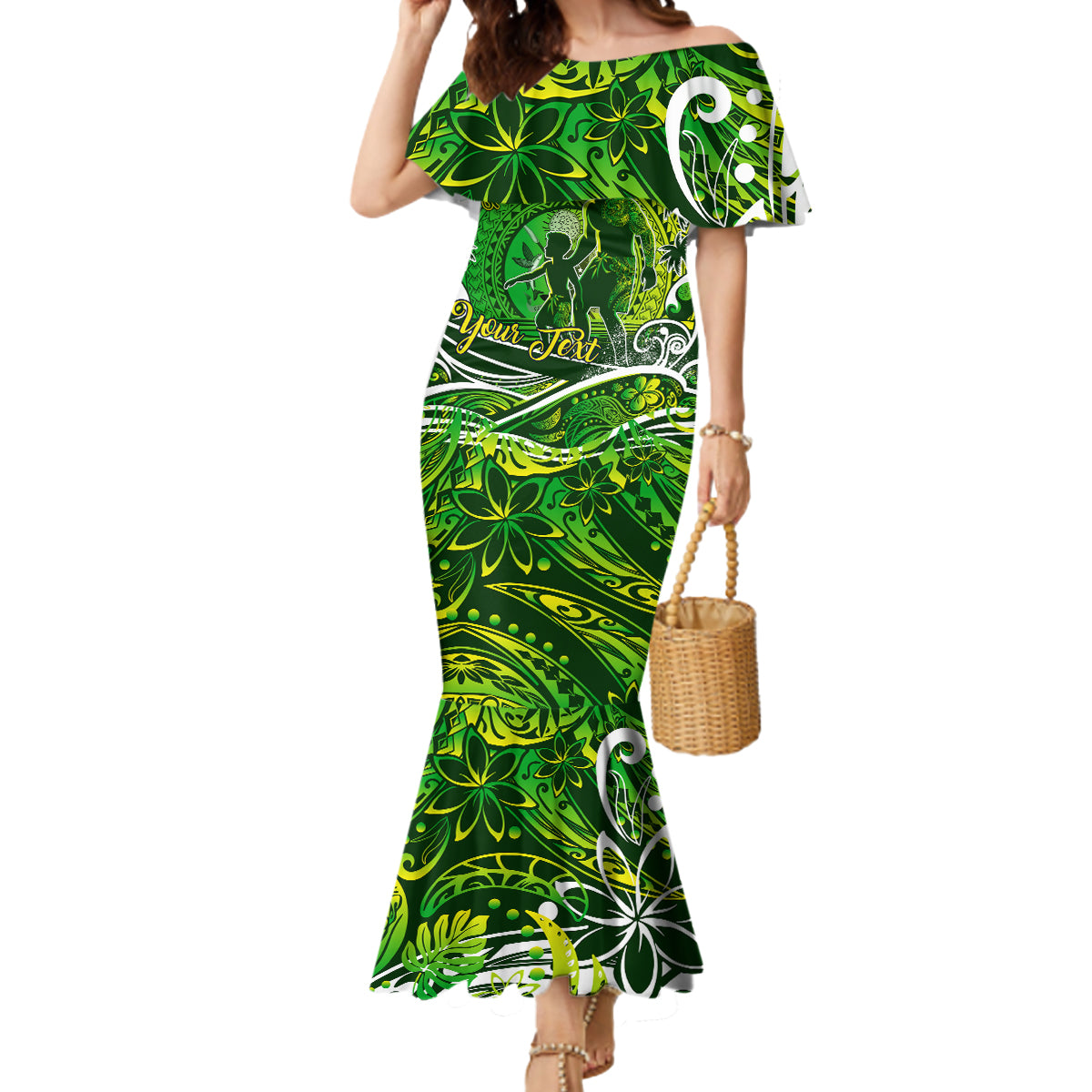 Father's Day Cook Islands Mermaid Dress Special Dad Polynesia Paradise