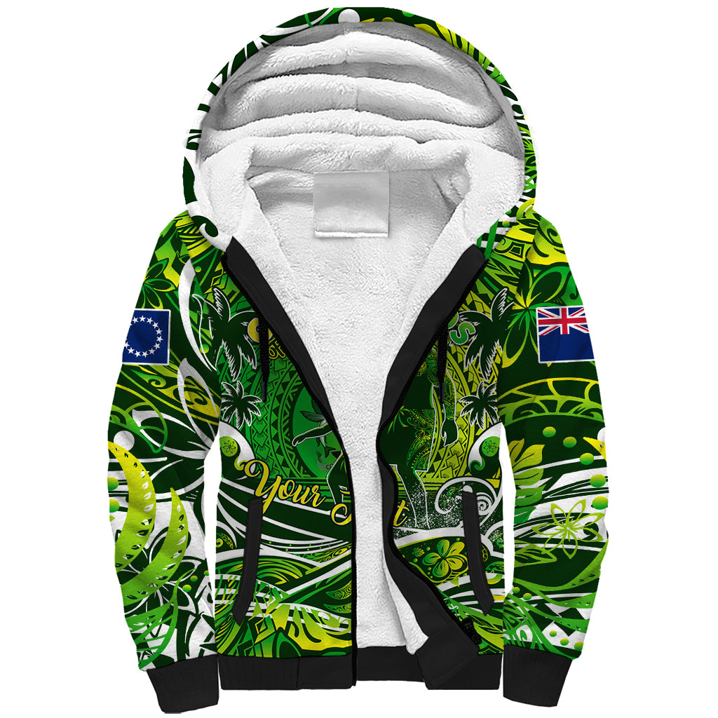 Father's Day Cook Islands Sherpa Hoodie Special Dad Polynesia Paradise