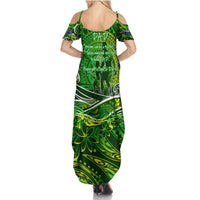 Father's Day Cook Islands Summer Maxi Dress Special Dad Polynesia Paradise DT02 - Polynesian Pride