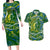 Father's Day Solomon Islands Couples Matching Long Sleeve Bodycon Dress and Hawaiian Shirt Special Dad Polynesia Paradise