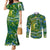 Father's Day Solomon Islands Couples Matching Mermaid Dress and Long Sleeve Button Shirt Special Dad Polynesia Paradise