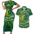 Father's Day Solomon Islands Couples Matching Short Sleeve Bodycon Dress and Hawaiian Shirt Special Dad Polynesia Paradise