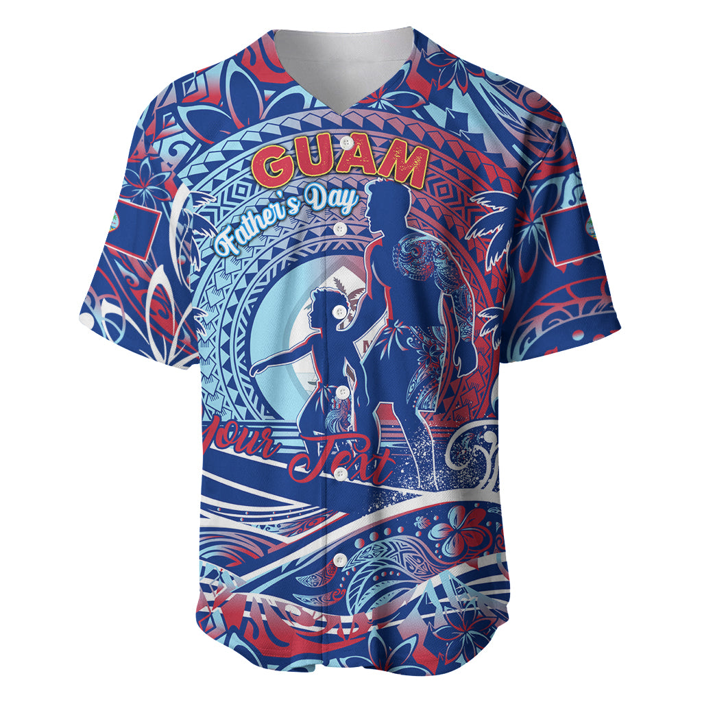 Father's Day Guam Baseball Jersey Special Dad Polynesia Paradise