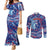 Father's Day Guam Couples Matching Mermaid Dress and Long Sleeve Button Shirt Special Dad Polynesia Paradise