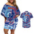 Father's Day Guam Couples Matching Off Shoulder Short Dress and Hawaiian Shirt Special Dad Polynesia Paradise