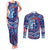 Father's Day Guam Couples Matching Tank Maxi Dress and Long Sleeve Button Shirt Special Dad Polynesia Paradise