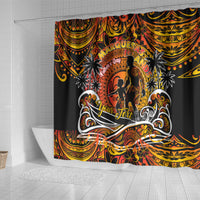 Father's Day Marquesas Islands Shower Curtain Special Dad Polynesia Paradise