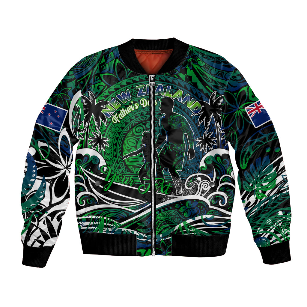 Father's Day New Zealand Bomber Jacket Special Dad Polynesia Paradise