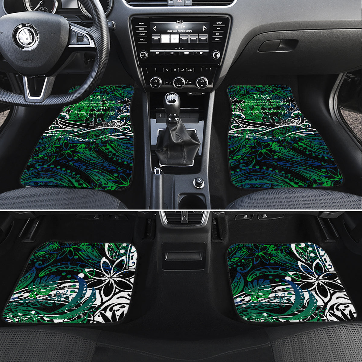 Father's Day New Zealand Car Mats Special Dad Polynesia Paradise