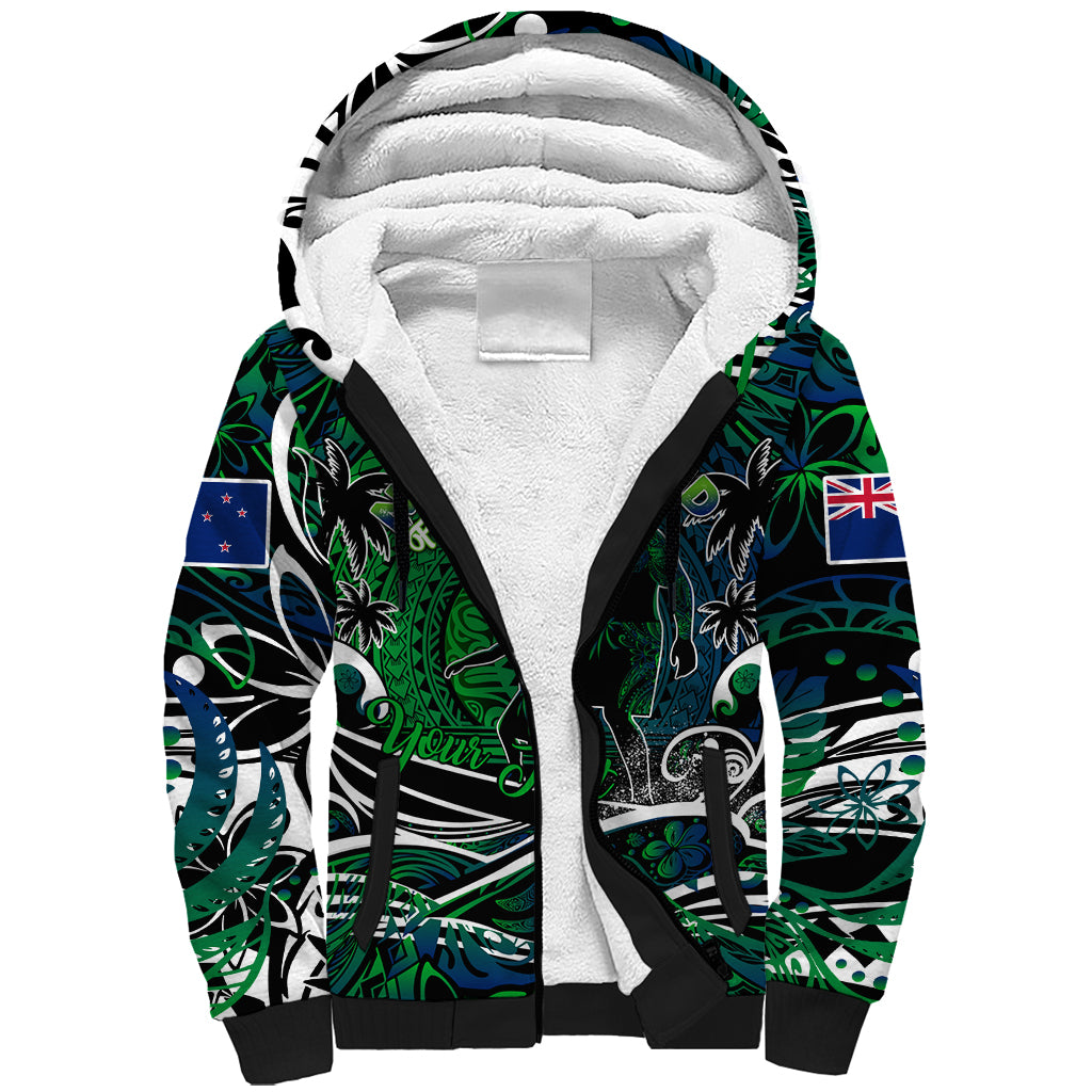 Father's Day New Zealand Sherpa Hoodie Special Dad Polynesia Paradise