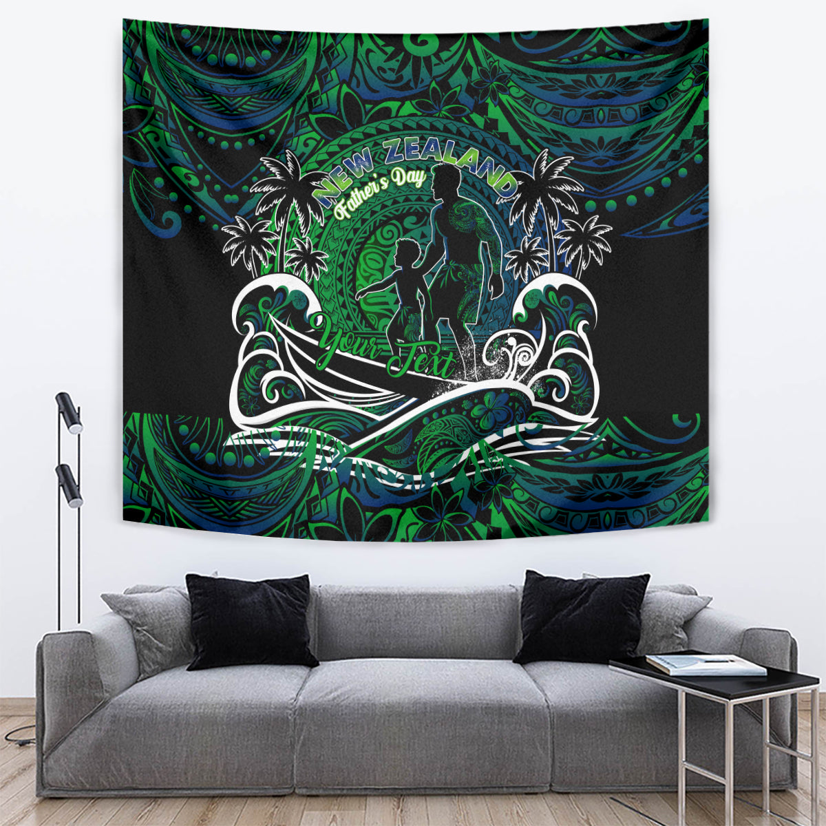 Father's Day New Zealand Tapestry Special Dad Polynesia Paradise