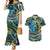 Father's Day Tokelau Couples Matching Mermaid Dress and Hawaiian Shirt Special Dad Polynesia Paradise