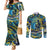 Father's Day Tokelau Couples Matching Mermaid Dress and Long Sleeve Button Shirt Special Dad Polynesia Paradise