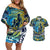 Father's Day Tokelau Couples Matching Off Shoulder Short Dress and Hawaiian Shirt Special Dad Polynesia Paradise