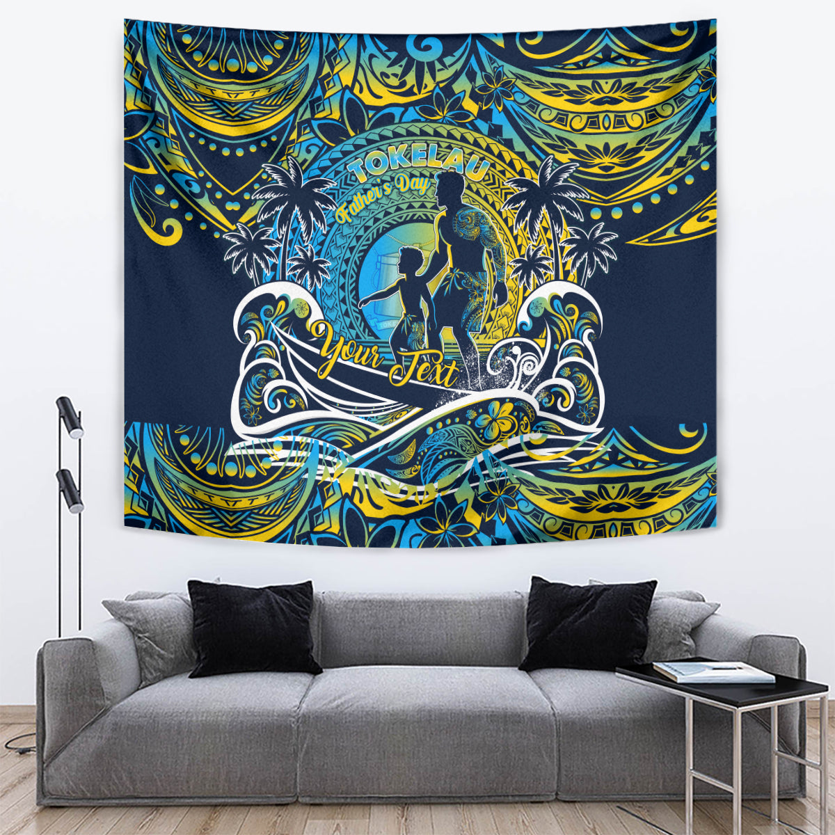 Father's Day Tokelau Tapestry Special Dad Polynesia Paradise