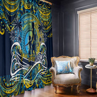 Father's Day Tokelau Window Curtain Special Dad Polynesia Paradise DT02 - Polynesian Pride