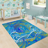 Father's Day Tuvalu Area Rug Special Dad Polynesia Paradise DT02 - Polynesian Pride