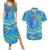 Father's Day Tuvalu Couples Matching Summer Maxi Dress and Hawaiian Shirt Special Dad Polynesia Paradise