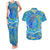Father's Day Tuvalu Couples Matching Tank Maxi Dress and Hawaiian Shirt Special Dad Polynesia Paradise
