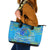 Father's Day Tuvalu Leather Tote Bag Special Dad Polynesia Paradise
