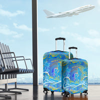 Father's Day Tuvalu Luggage Cover Special Dad Polynesia Paradise DT02 - Polynesian Pride