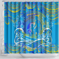 Father's Day Tuvalu Shower Curtain Special Dad Polynesia Paradise DT02 - Polynesian Pride