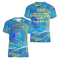 Father's Day Tuvalu Women V-Neck T-Shirt Special Dad Polynesia Paradise